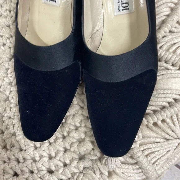 Pancaldi suede satin vintage pumps made in Italy size 37 - Picture 4 of 9